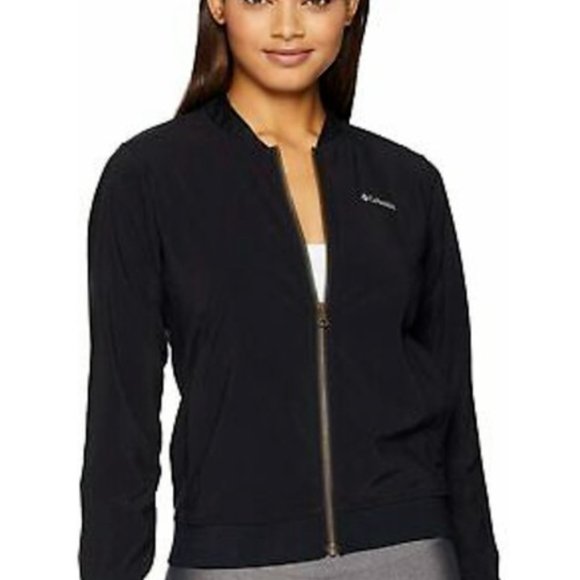 Columbia Jackets & Blazers - COLUMBIA Womens Black Full Zip Bomber Jacket NWT S